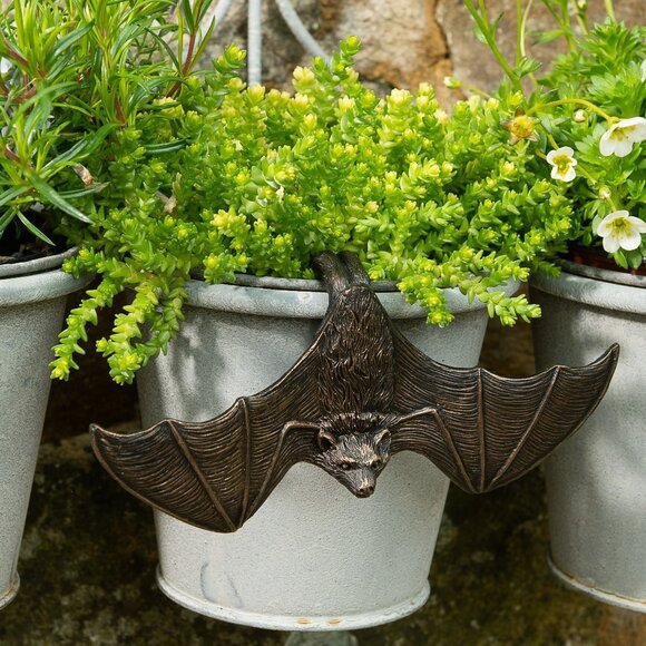 Other - Antique Bronze Coloured Bat Pot Buddy Pot Hanger NIB